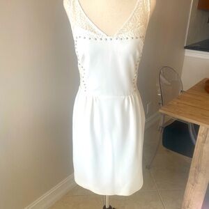 Sandro mini dress sz 1 - lace and studs - chic and sexy.
